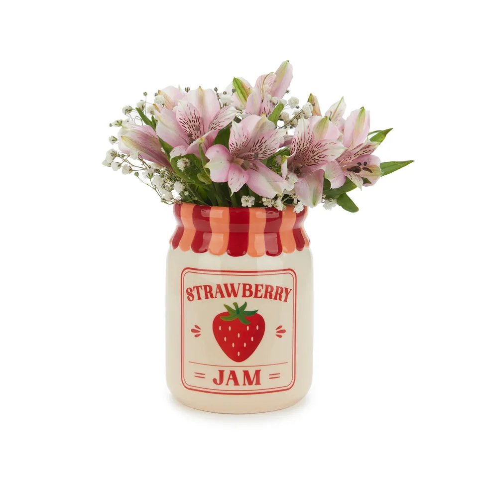 balvi-strawberry-jam-mini-vase-fraise-pot-confiture image 1