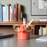 balvi-desk-nosy-buddy-pot-crayons-chat-porte-lunettes-2-en-1 image 3