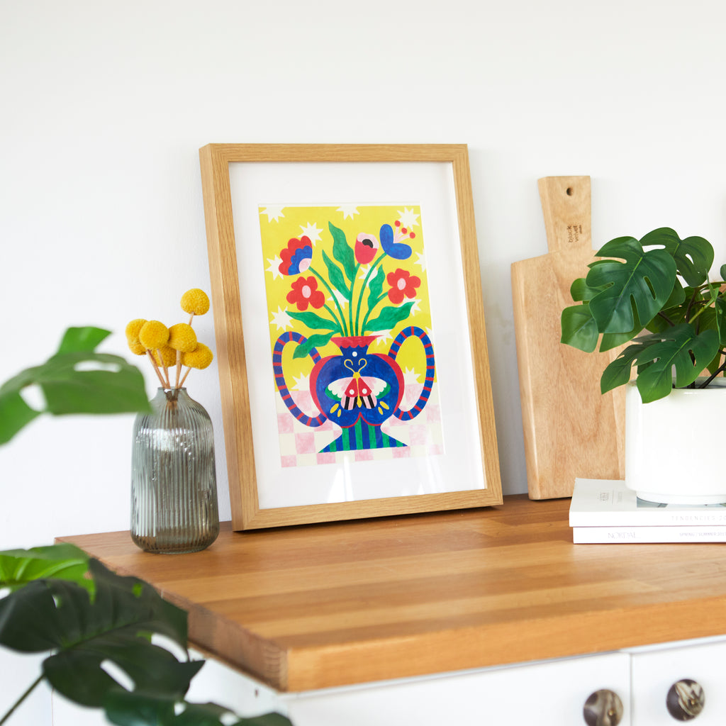 balvi-lifestyle-le-papillon-kit-peinture-par-num-ro-fleurs image 3