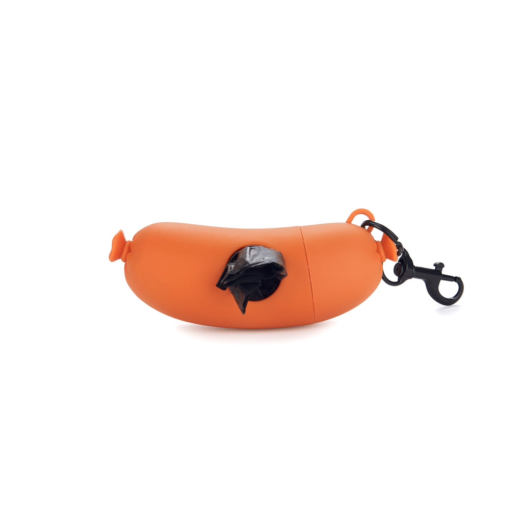 balvi-hot-dog-bag-dispenser-distributeur-sacs-chien-orange image 1