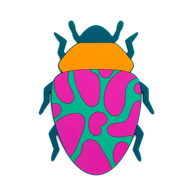 balvi-kitchen-the-beetles-dessous-plat-scarab-e-orange image 1