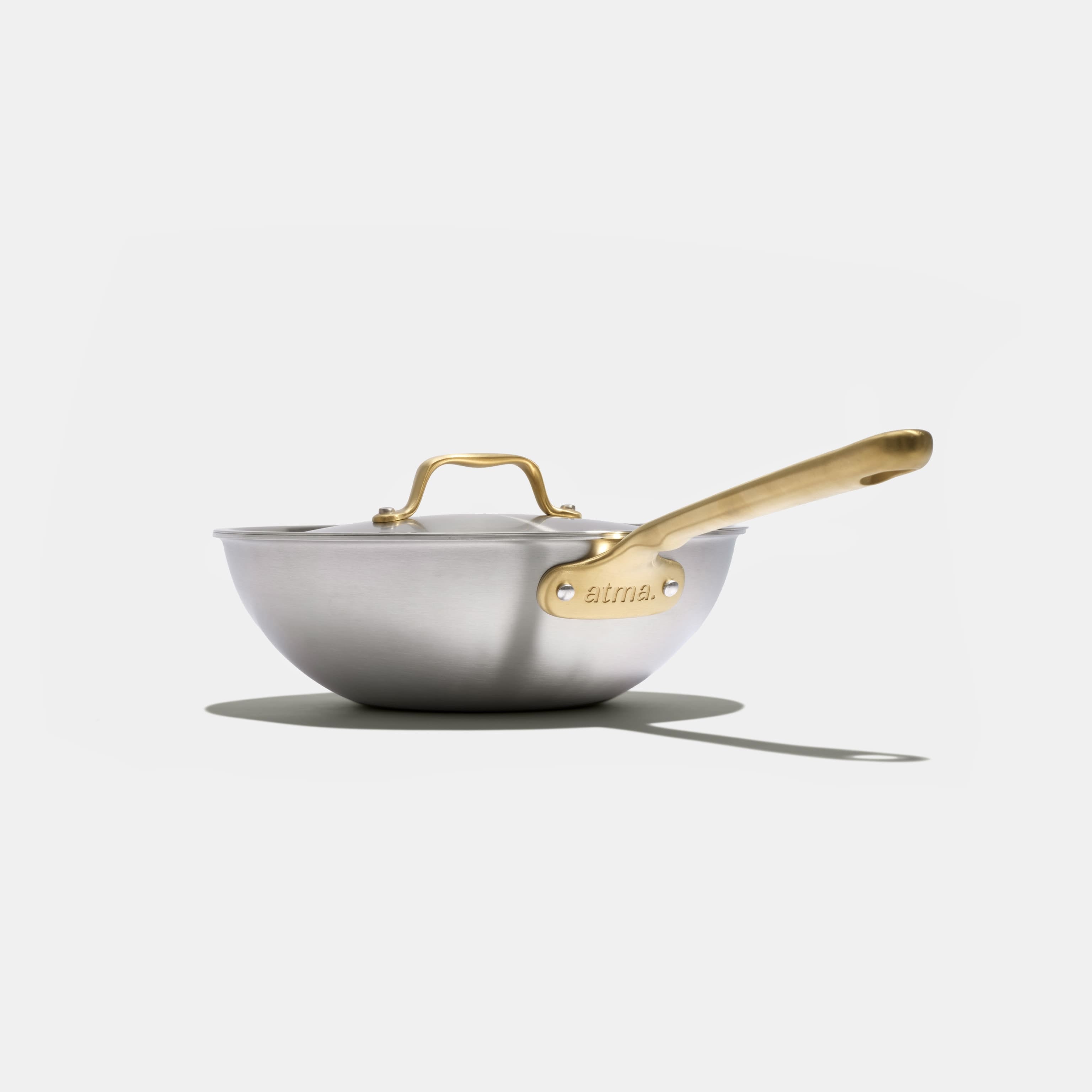 atma-the-wok-inox-24-cm-manche-dor-sans-pfas image 1