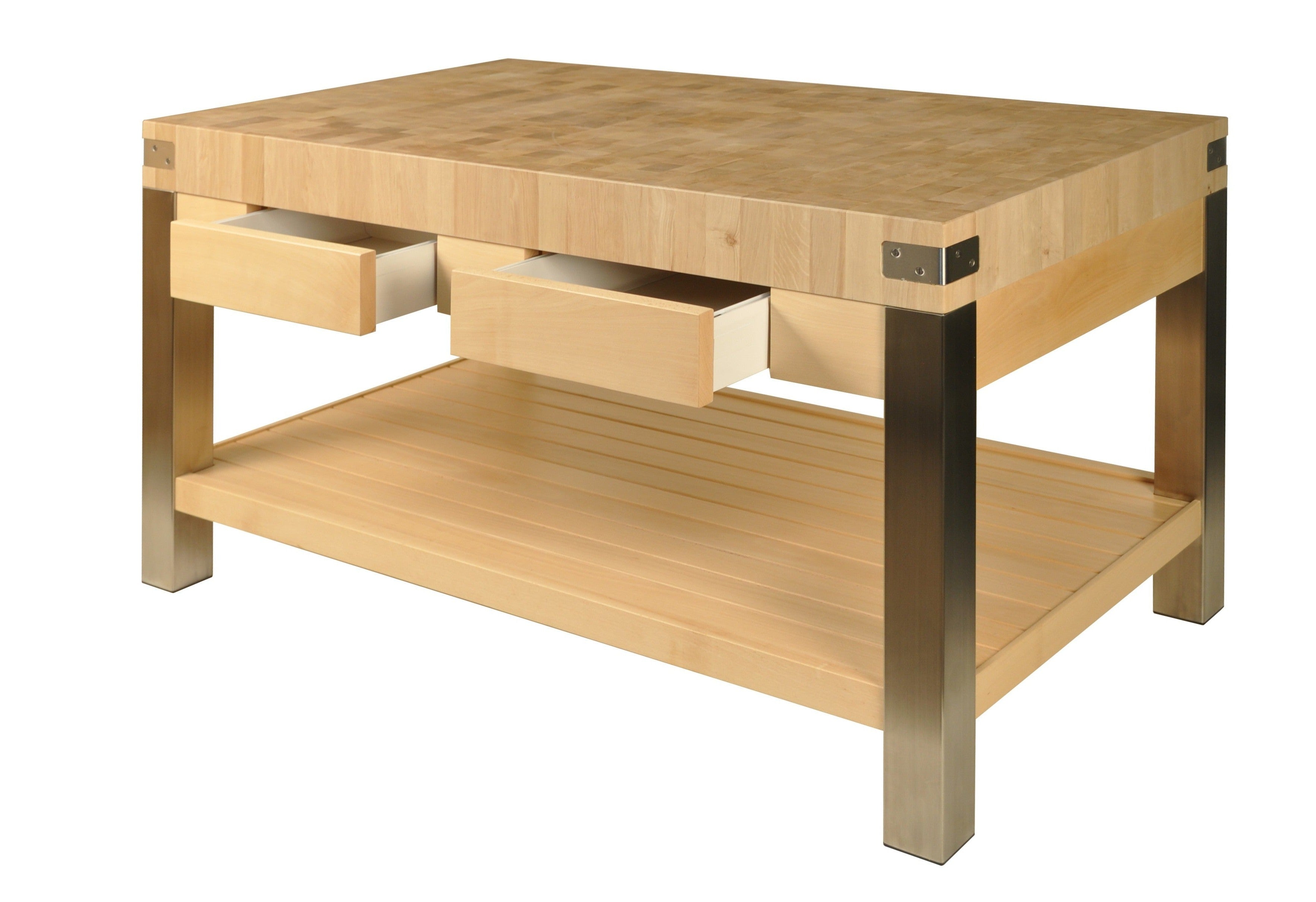 billots-chabret-moderne-meuble-billot-inox-150-cm-bois-de-bout image 3