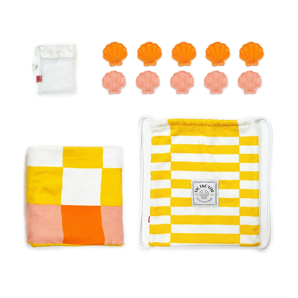 balvi-lifestyle-tic-tac-toe-serviette-plage-jeu-jaune image 6