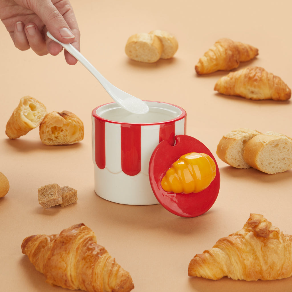 balvi-croissant-sucrier-c-ramique-avec-cuill-re image 2