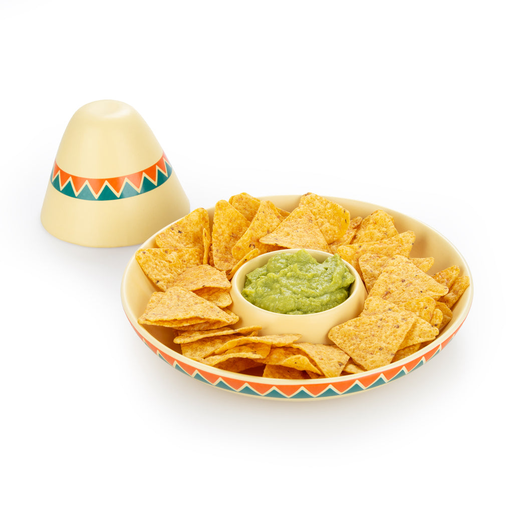 balvi-kitchen-table-mexican-plateau-chips-et-dips-sombrero image 1