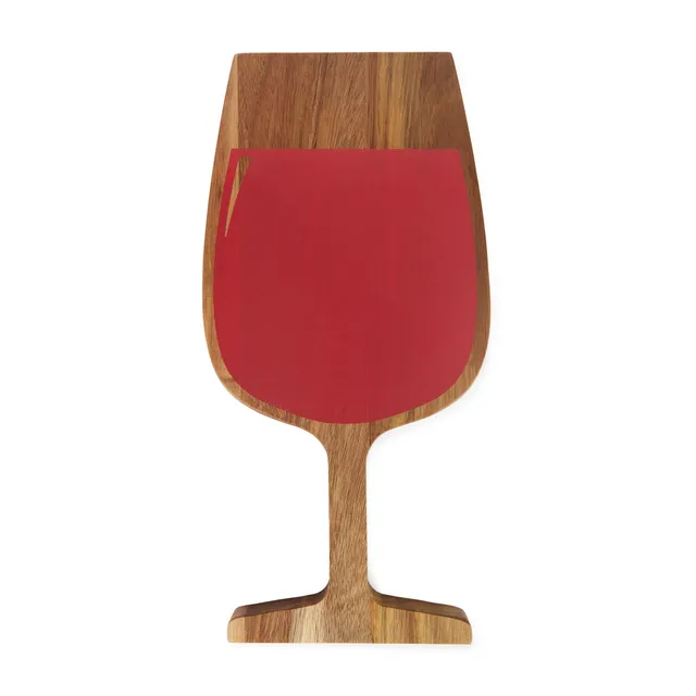 balvi-planche-fromage-verre-vin-rouge-bois-acacia image 1