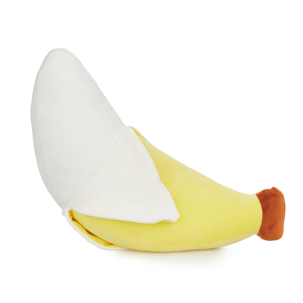 balvi-home-decor-fluffy-banana-coussin-banane-peluche image 1