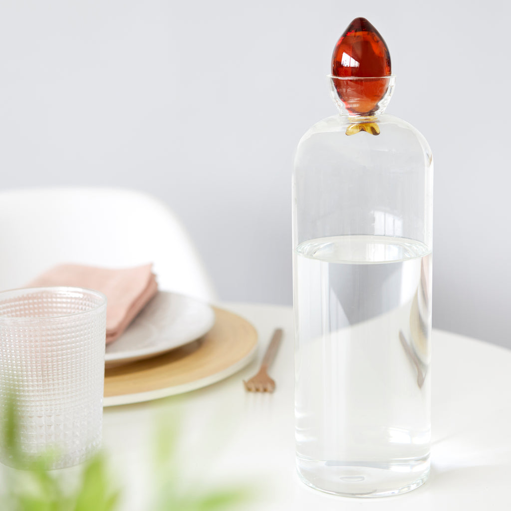 balvi-kitchen-table-gourami-bouteille-verre-orange-poisson image 6
