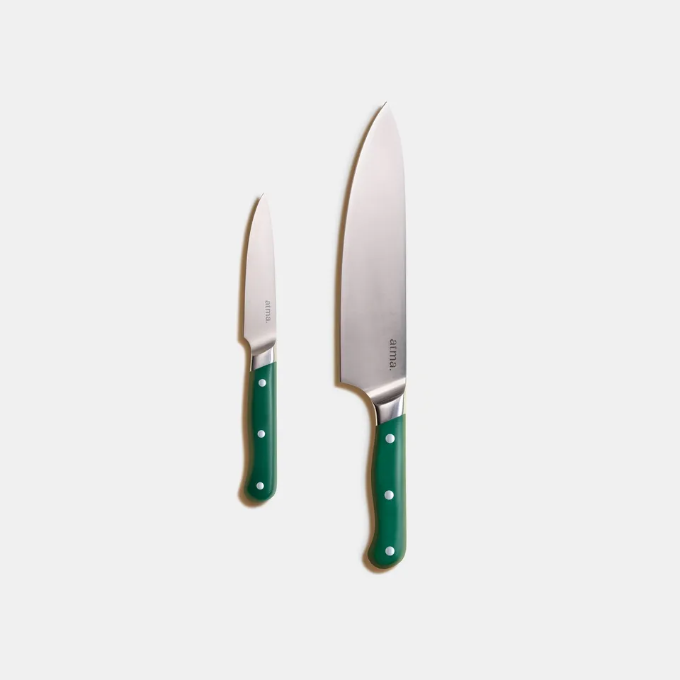 atma-pack-chef-commis-couteaux-cuisine-vert-2-pi-ces image 1