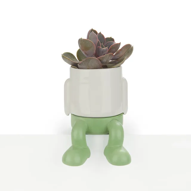 balvi-home-decor-mr-dangly-mini-cache-pot-c-ramique-jambes image 1